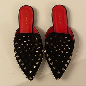 Studded Loafer Mules